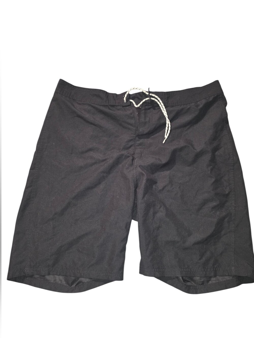 9/4/15. Mens Old Navy Black Swim Board Shorts with White Drawstring